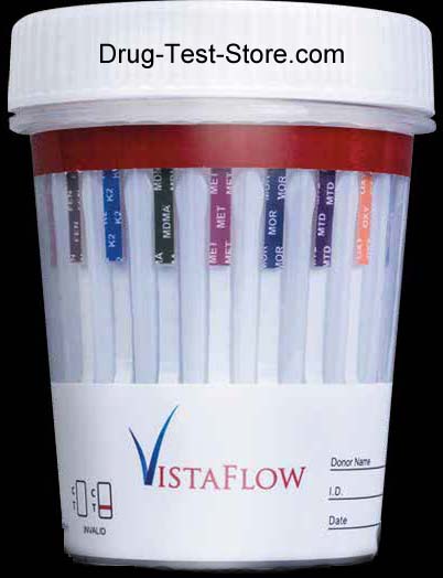 VistaFlow 20 Panel Drug Test Cup w/adulteration